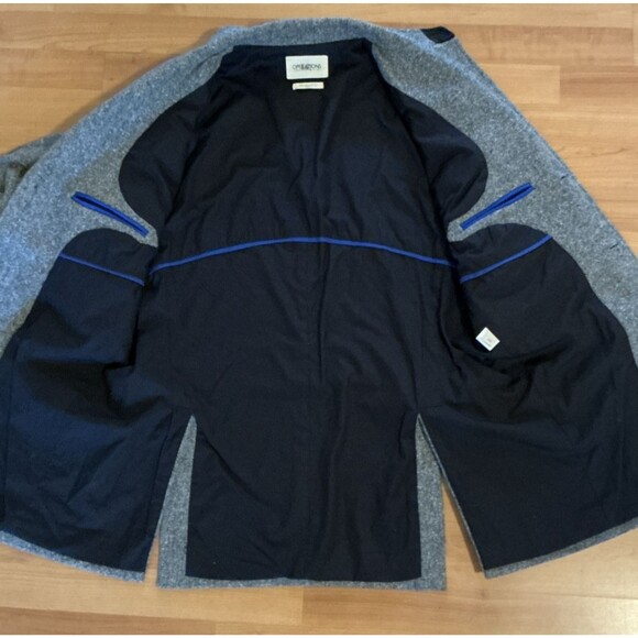 Operations NYC Men's Tweed Wool Blend Blazer 44R Gray Sport‎ Coat Elbow Patches - Picture 5 of 13